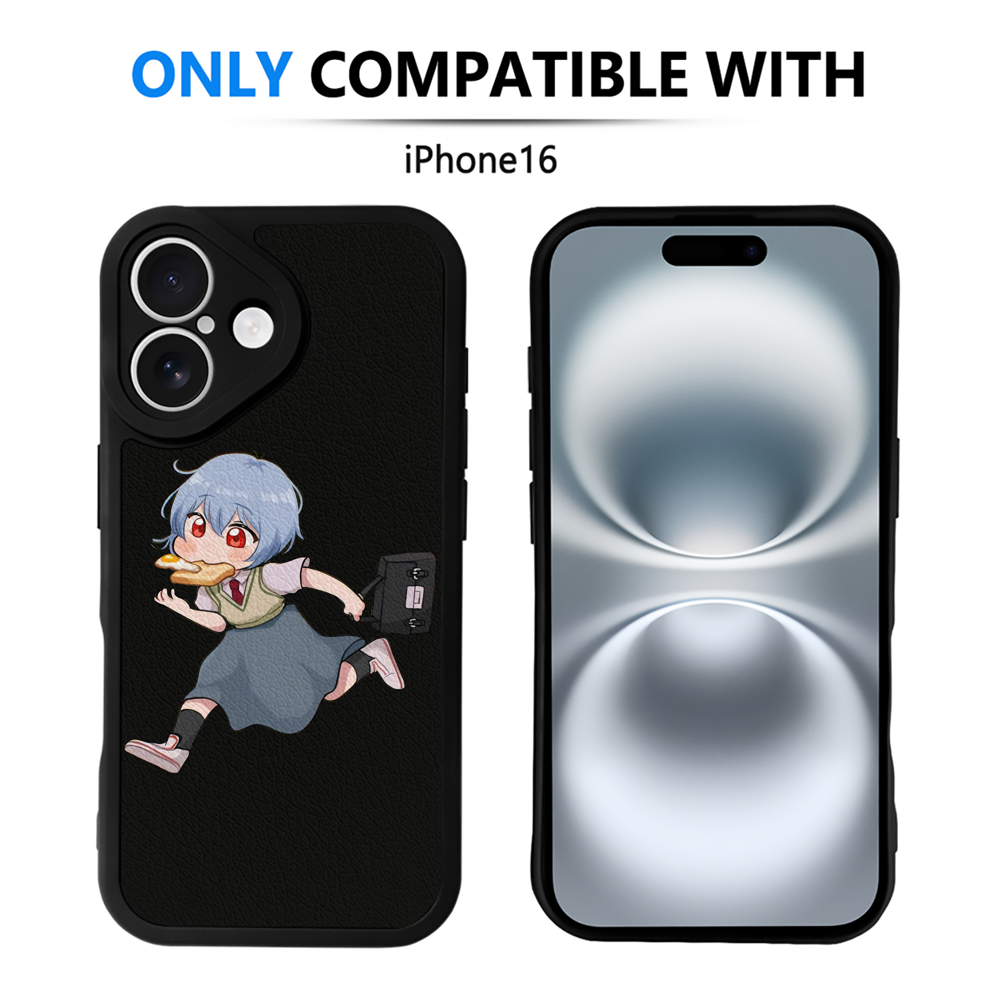 （画像用） EVA 新世紀エヴァンゲリオン 【iPhone 16シリーズ対応】シリコンスマホケース（レザー調） 材質：シリコン